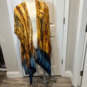 Wonderly Women's Kimono Cardigan Leopard Print Tie‎ Dye One Size